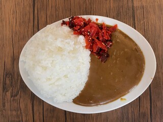 喫茶 田川 - 中盛カレー①