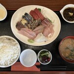 かみやかた - 刺身定食（1,500円）