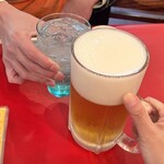 Ootaru Tarudako - 翠ジンソーダ150円
                        サッポロ生ビール大ジョッキ800円