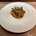 セルサルサーレ - 紅ズワイガニのペペロンチーノ 春菊 フィンガーライム