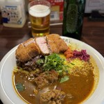 渡邊カリー - 元祖渡邊カレー　+とんかつトッピング