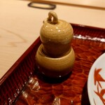 御料理 一燈 - ほうれん草とキノコのお浸し