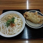 セルフうどん　とんぼ - かけ２玉＆とり天