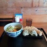 かばと製麺所 - 釜バターうどんと天麩羅