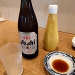 Kicchimmaruyama - 2023年8月　ビール（中ビン）　650円+からし+酢醤油