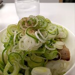 ながせラーメン - ネギ山椒肉ごはん