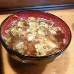旭鮨  - お昼の特撰握りの味噌汁
