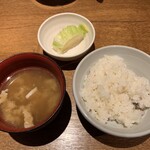 魚匠 銀平 - 鯛めし､豚汁､漬け物