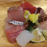 銀座 聖起 - お刺身盛り合わせ