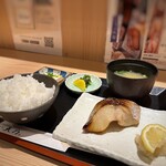Hakata Ama No Kitte Hakata Ten - ◆頂いたのは勿論「銀ダラ味噌定食(1100円：税込）・・オーダー後焼かれるので、提供までは12～13分程。
