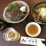 Yabuchuu - 刺身こんにゃくともつ煮込み