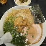 Kouyamembou - 雲呑麺（3個）、高菜ごはん