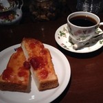 ヒロコーヒー - モーニング トーストセット450円