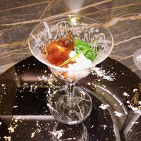 炭和食かなうS 特別室 - 白子のポン酢ジュレ