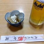Nakazushi - お通しとビール