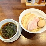 らぁ麺ひら山 - 味玉昆布水つけ麺