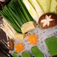 割烹 天ぷら 三太郎 - しゃぶしゃぶのお野菜