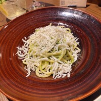 デ サリータ 渋谷 - しらすたっぷり青海苔のペペロンチーノ¥1,738