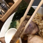 手打ち 蓮 - 2枚目叉焼厚み5－6㎜かな