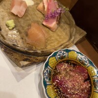 炭火焼鳥 いこか - 四種。