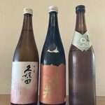 うなぎ斎藤 - 本日の地酒３種