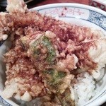 Tenshouan - 大海老天丼（海老×２、南瓜・ピーマン）