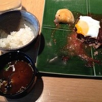 鉄板焼 天 本丸 - ハンバーグ