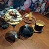 カフェ ひとあし - 料理写真:■あんずと洋梨とチョコレートのパフェ(R5.11/10～)
■和栗のパフェ(R5.11/3～)