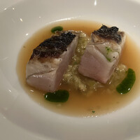 スリオラ - 鰆のア ラ ブルサ　アンチョビのカルド