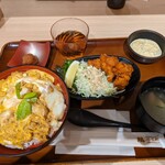 Tori San Wa - 名古屋コーチン親子丼とチキン南蛮セット1529円