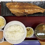 四日市ヒモノ食堂 - 「シマホッケ溜まり醤油の定食」