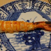 すし 良月 - 牡丹海老の炭火焼