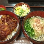 吉ちょう - 今回もソースカツ丼と越前そばのセット(^^)