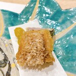 蕎麦割烹  倉田 - 萩産 甘鯛松笠揚げ、新銀杏、椎茸の泥障烏賊詰め