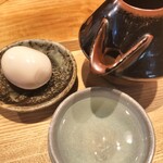 中華蕎麦 とみ田 - 日本酒（１合）、単品味玉