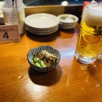 すし酒場 まつばら - 生ビールとお通し