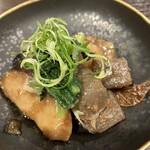 遊食庵 - お通し　サワラの生姜焼き