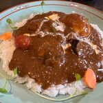 国立カレー処 いんでぃ庵 - スペシャル・チキン1000円