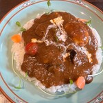 国立カレー処 いんでぃ庵 - スペシャル・チキン1000円