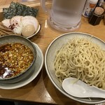 中華そば 笑歩 - 特製辛いつけそば¥1,400＋大盛¥120