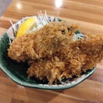 とんかつ 大倉 - カキフライ小皿（950円）