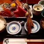 網元料理あさまる - お刺身定食(*^▽^*)