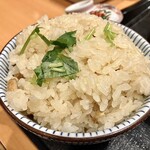 Aiya - 「松花堂弁当」セットの「きのこの炊き込みご飯」