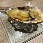 魚貝 かえで - 「牡蠣の西京味噌バター焼」￥500