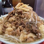 Ramen Kizuna - ラーメン3分の1全マシほぐしブタ生姜