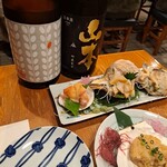 貝料理　吟 - 日本酒と貝の盛り合わせ