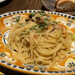 CIROMBO MARINA - 魚介のラグー、完熟トマト、長ネギ オイルソーススパゲッティ