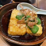 満天酒場 - 揚げ出し豆腐　※普通に旨い。ボリュームもありますね。