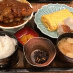 Dainingu Suteji Sakaiya Asahi - だし巻きととんかつの定食