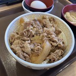 すき家 - 牛丼(並)＋たまごセット